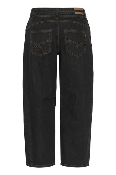 CRCaysa Ankl Barrel Jeans - Re Black Washed Denim - 105225 - 10614503 Thumbnail