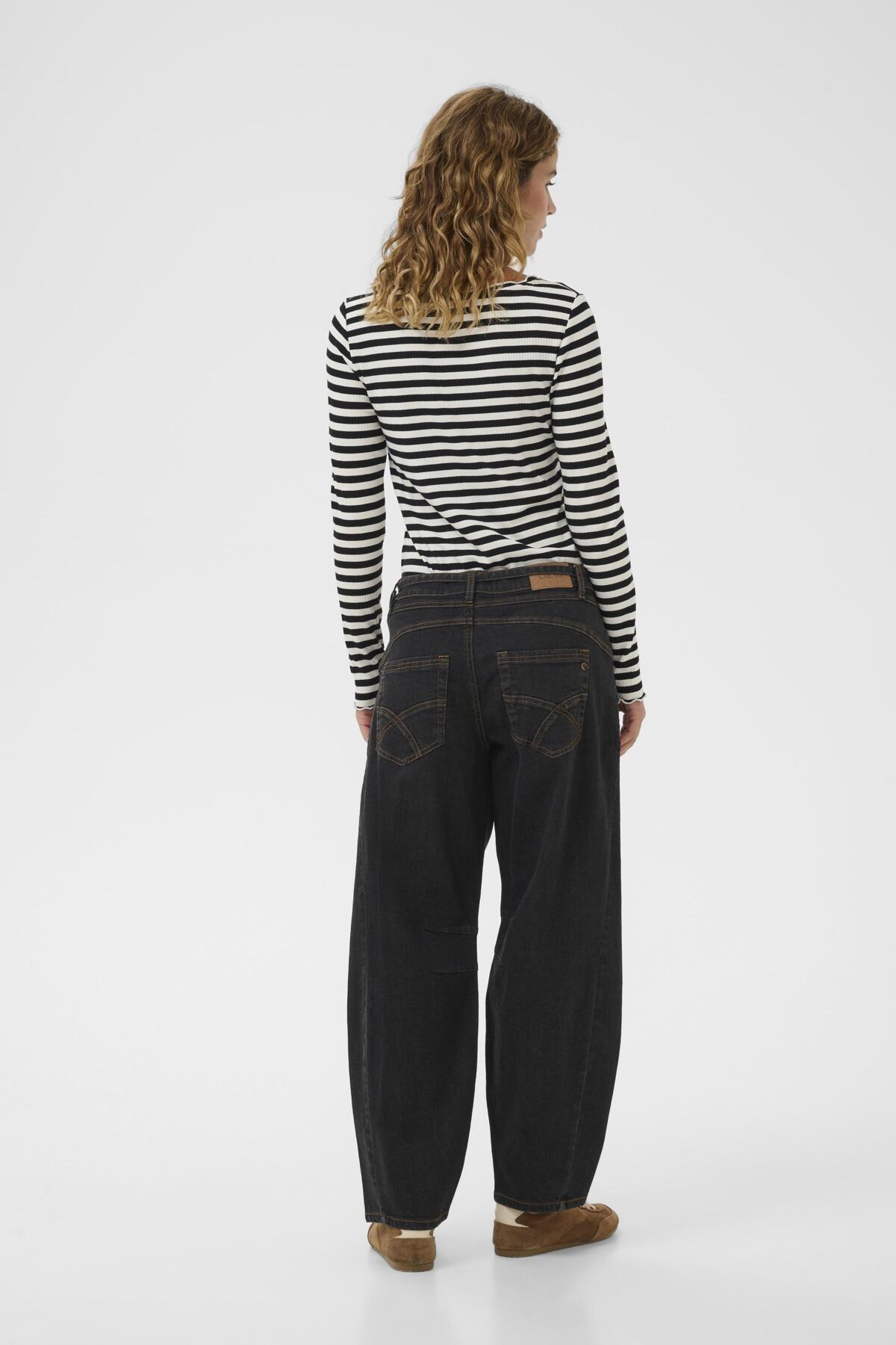 CRCaysa Ankl Barrel Jeans - Re Black Washed Denim - 105225 - 10614503