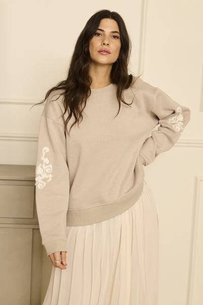 CRHella Sweatshirt String Melange - 1613051 - 10614509 Thumbnail