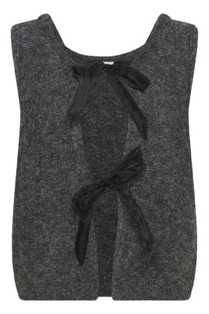 CRBulp Knit Vest Dark Grey Melange - 101156 - 10614512