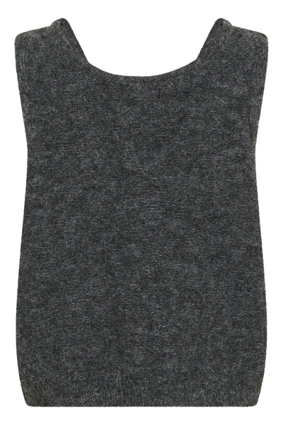 CRBulp Knit Vest Dark Grey Melange - 101156 - 10614512 Thumbnail