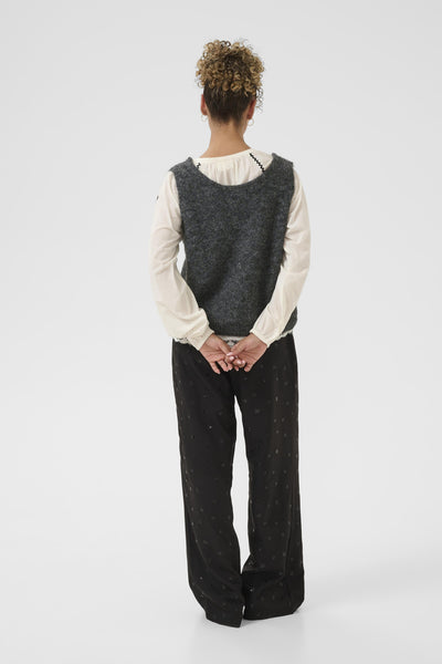 CRBulp Knit Vest Dark Grey Melange - 101156 - 10614512 Thumbnail