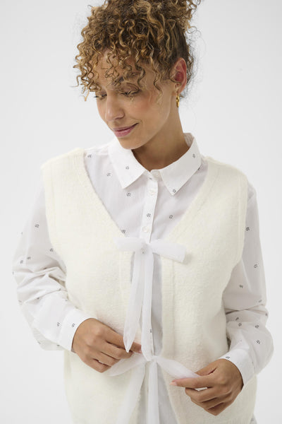 CRBulp Knit Vest Snow White - 110602 - 10614512 Thumbnail