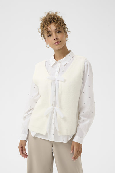 CRBulp Knit Vest Snow White - 110602 - 10614512 Thumbnail