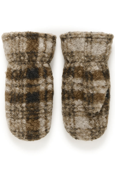 CROms Mittens Brown check - 10614517 Thumbnail