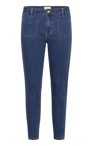 CRSanny Sorya 7/8 Jeans - Baii Portland Blue Denim - 104682 - 10614534 Thumbnail