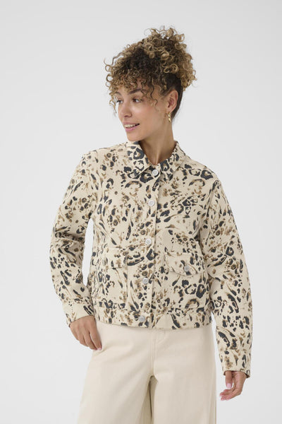 CRSuara Jacket Oatmeal Leopard - 108756 - 10614538 Thumbnail