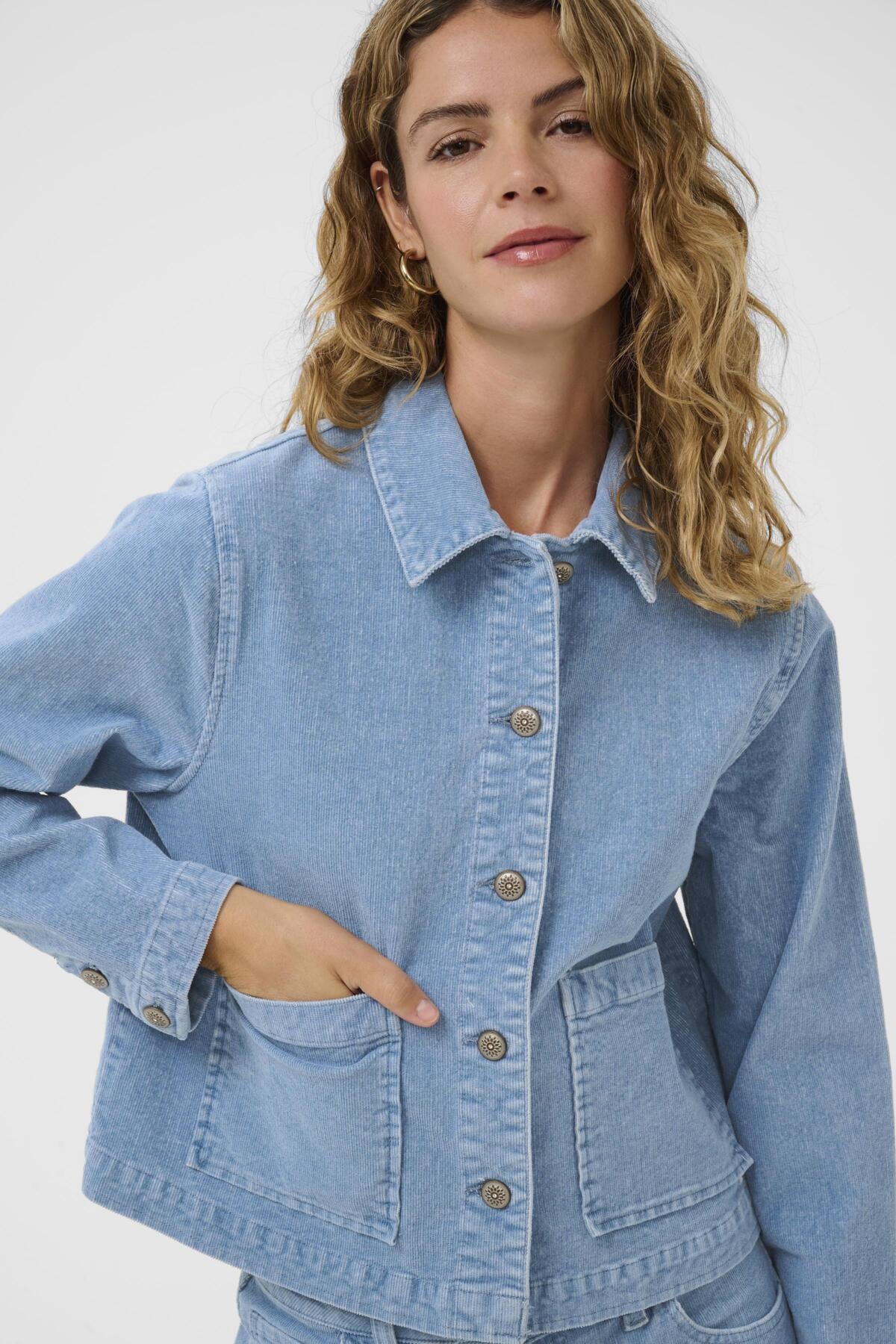 CRRafael Corduroy Jacket Light blue Corduroy - 108744 - 10614541