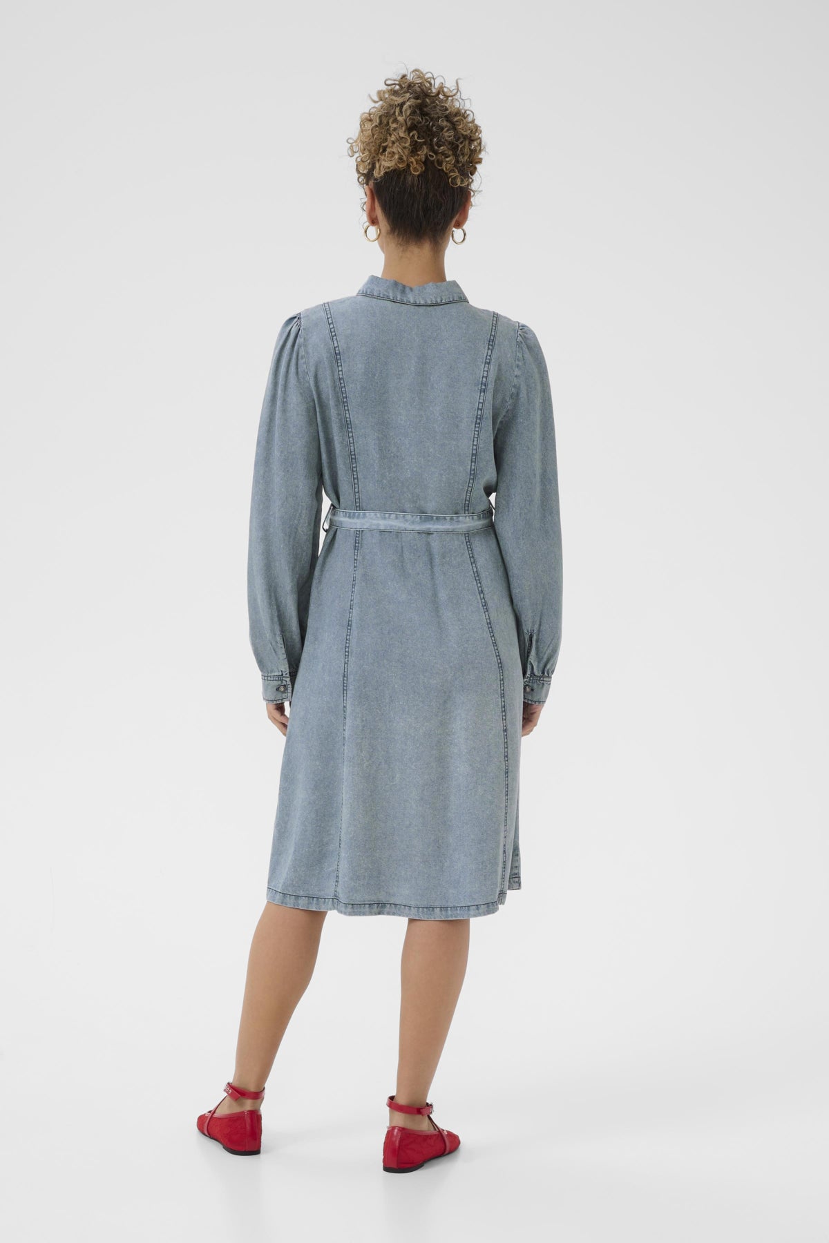 CREllie Denim Dress Seattle Mid Blu Denim - 108865 - 10614543