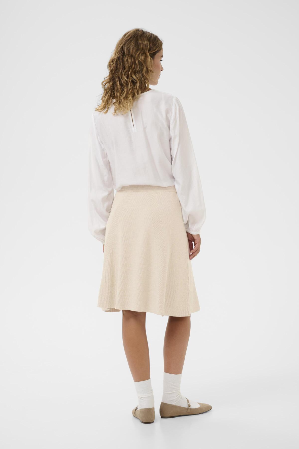CRDela Skirt Oat melange - 100232 - 10614548