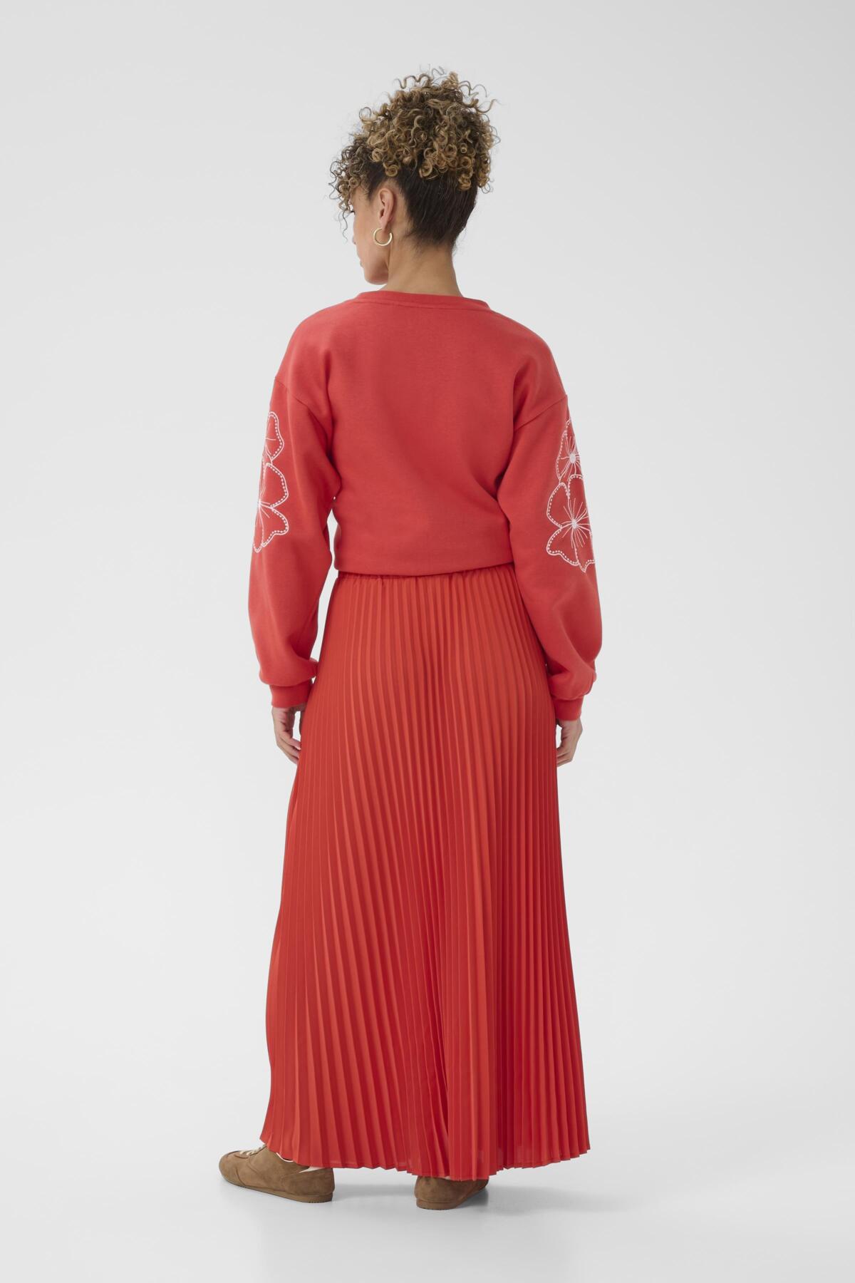 CRCharline Plisse Skirt Paprika - 171553 - 10614644