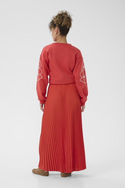 CRCharline Plisse Skirt Paprika - 171553 - 10614644 Thumbnail