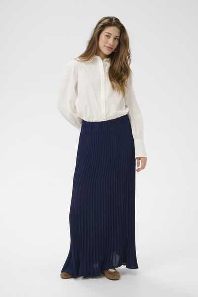 CRCharline Plisse Skirt Navy Blazer - 193923 - 10614644 Thumbnail