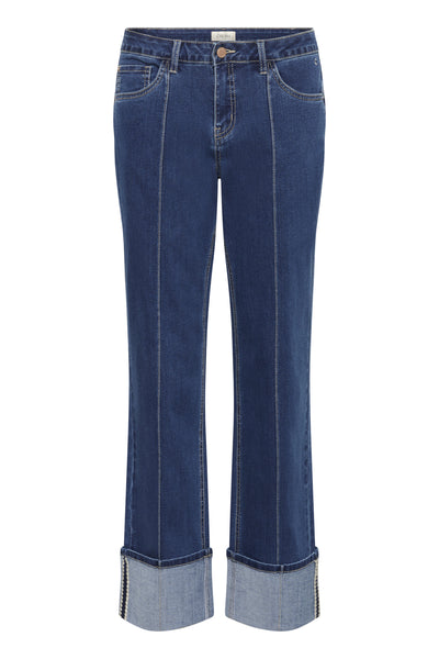 CRRanja Jeans - Baiily Fit Seattle Mid Blue Denim - 10642 - 10614672 Thumbnail