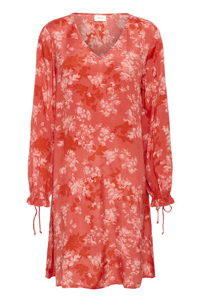 CRBeatrice Dress Red Flower - 108801 - 10614707 Thumbnail