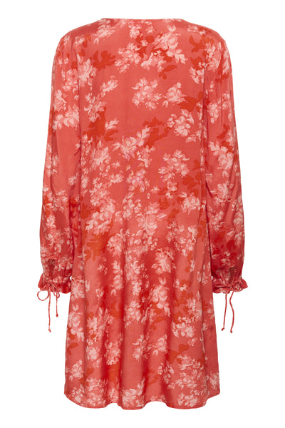 CRBeatrice Dress Red Flower - 108801 - 10614707 Thumbnail
