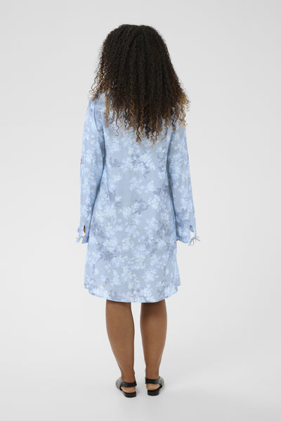 CRBeatrice Dress Blue Flower - 109383 - 10614707 Thumbnail