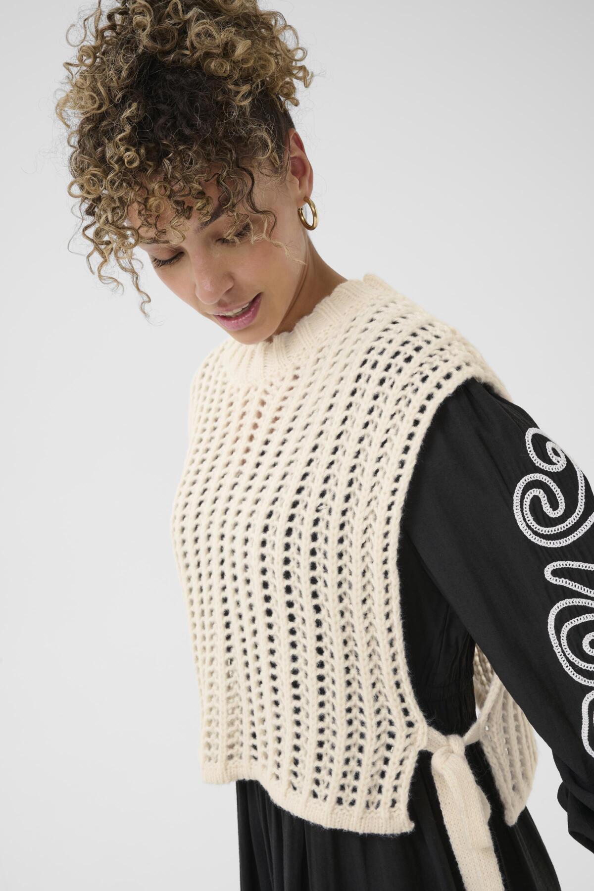 CRWullie Knit Slipover Whisper White - 110701 - 10614719