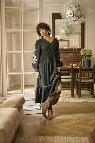 CRDanielle Dress Pitch Black - 100120 - 10614730 Thumbnail