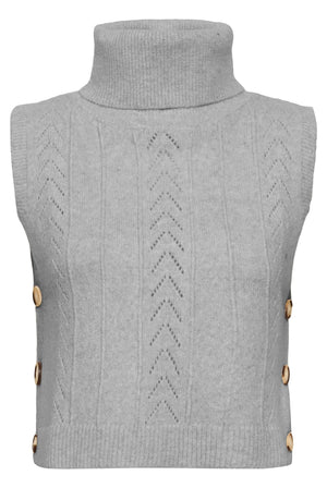 CRHoliday Knit Slipover Light Grey Melange - 100827 - 10614734