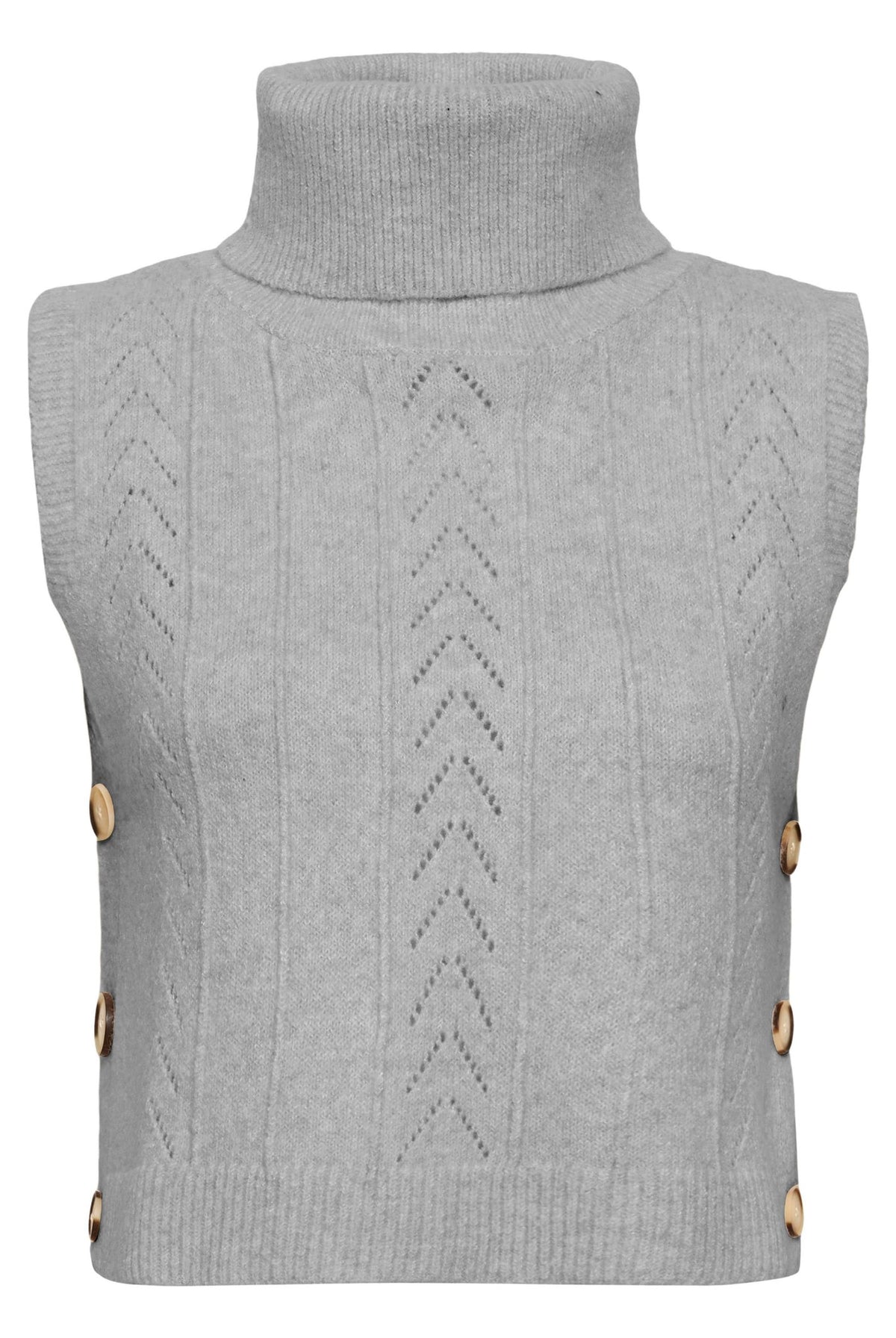 CRHoliday Knit Slipover Light Grey Melange - 100827 - 10614734