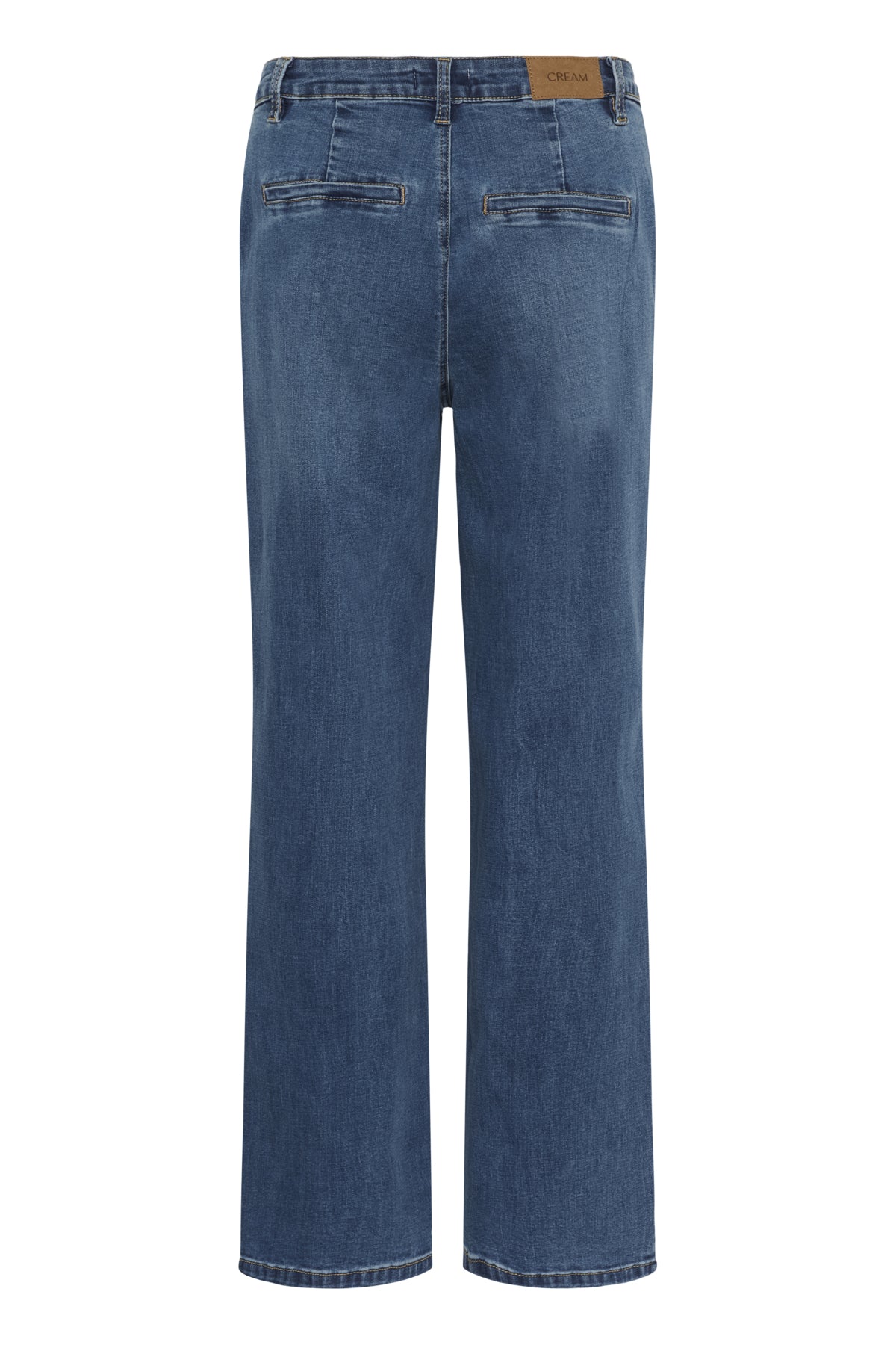 CRVisti Emb Straight Leg Pant Seattle Mid Blue Denim - 10642 - 10614739