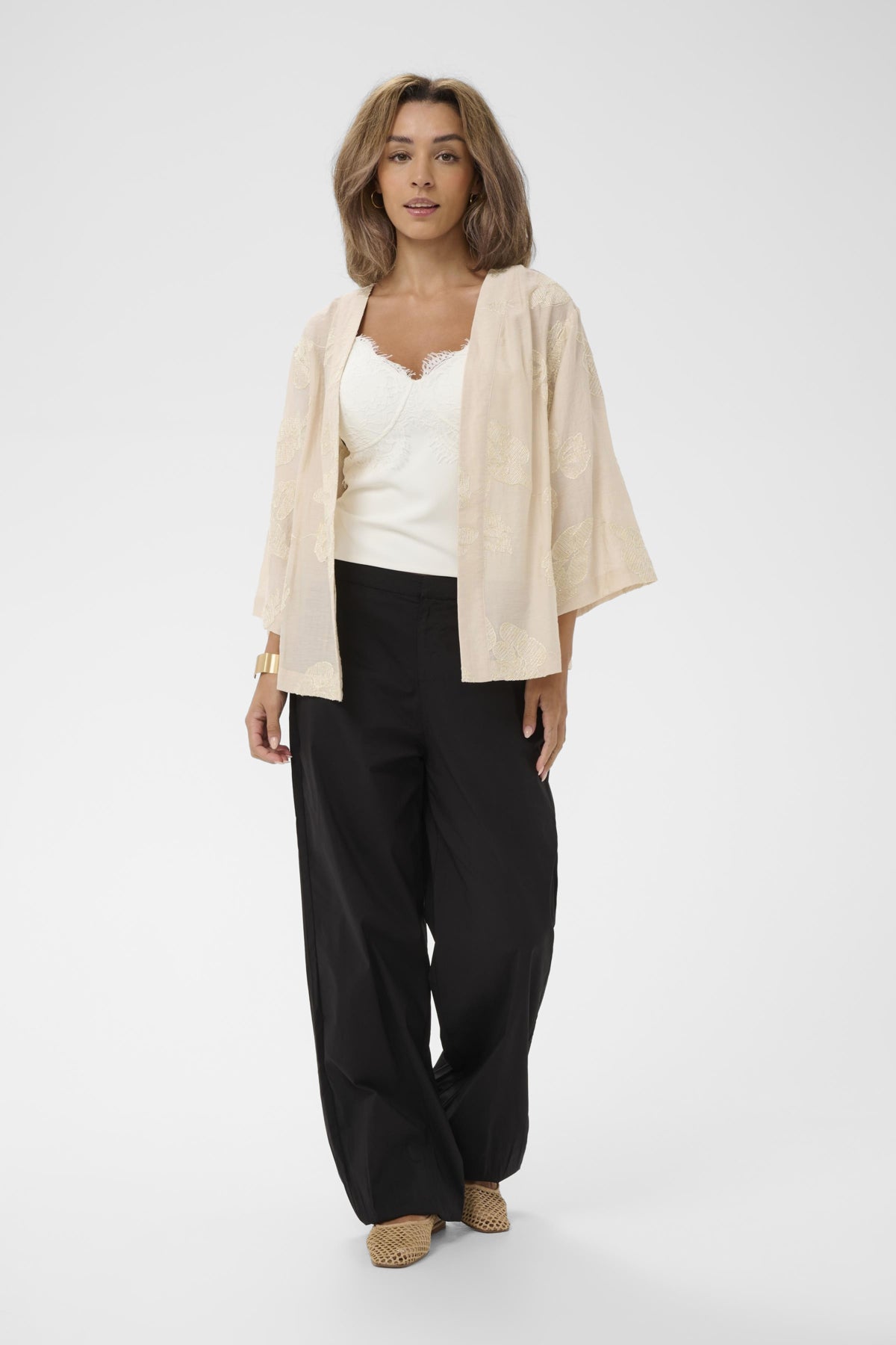 CREmilia Short Kimono Perfectly Pale Melange - 13000 - 10614786