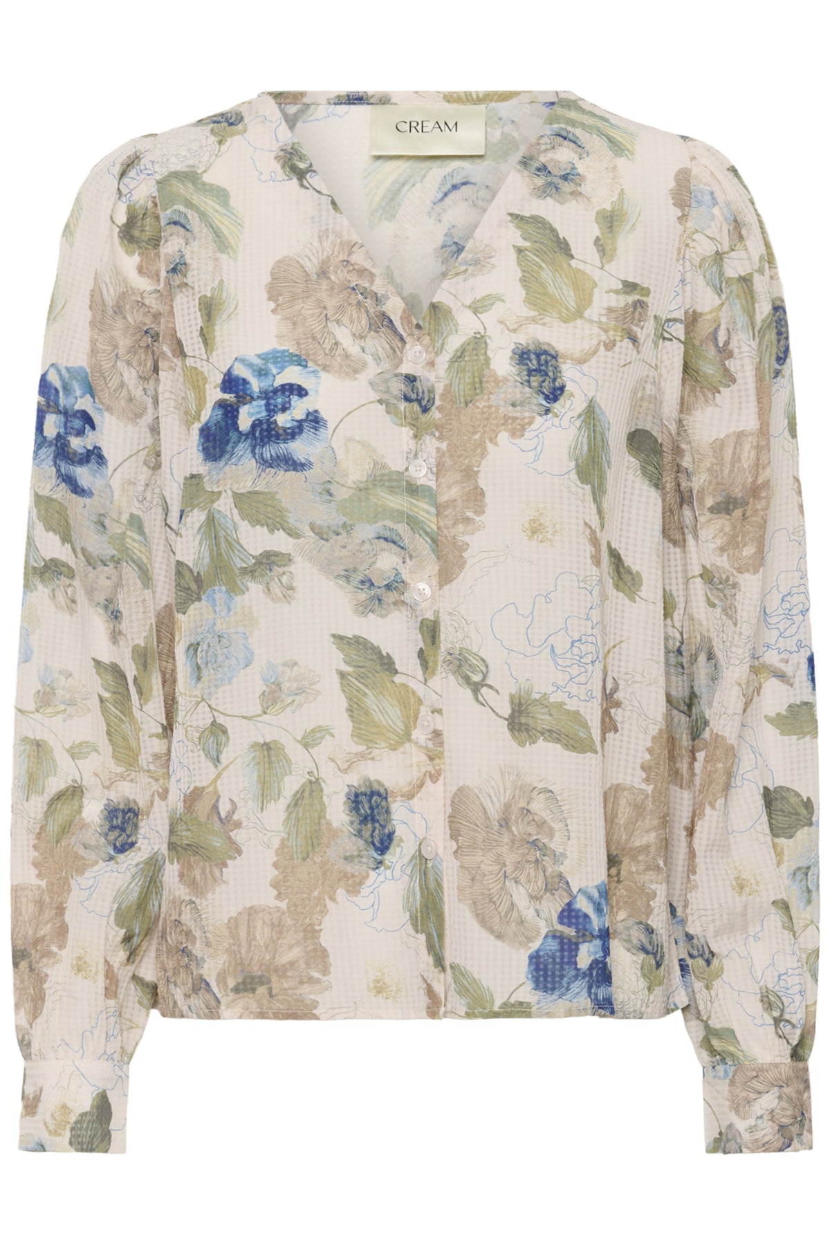 CRLucia Blouse Hailey Print with Blue - 10951 - 10614805
