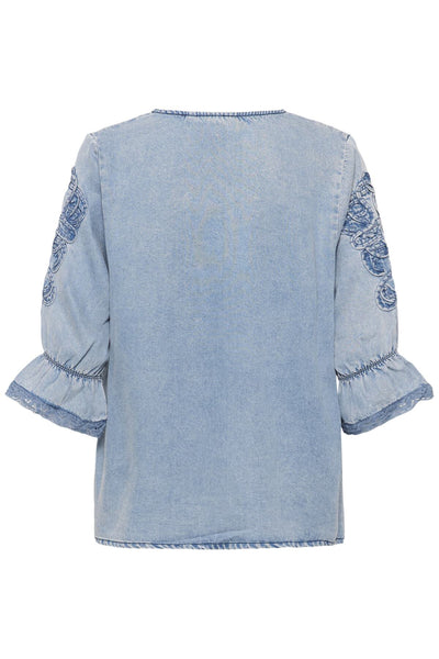 CRBella Blouse Seattle Mid Blu Denim - 108865 - 10614809 Thumbnail