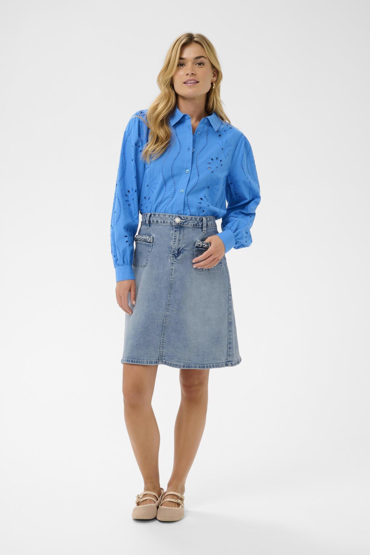 CRGrazie Denim Skirt Cambell Medium Blue Denim - 10 - 10614815
