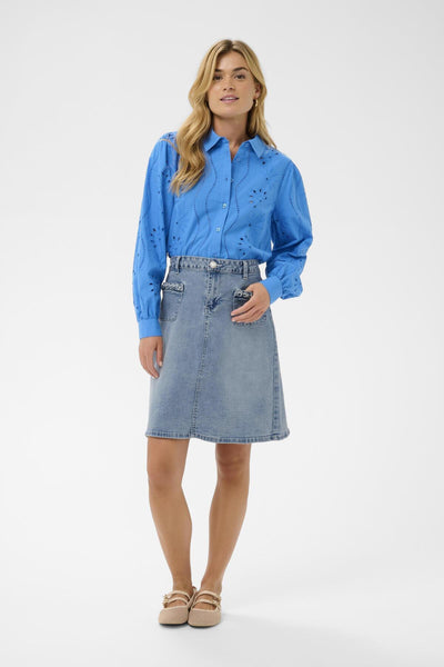 CRGrazie Denim Skirt Cambell Medium Blue Denim - 10 - 10614815 Thumbnail
