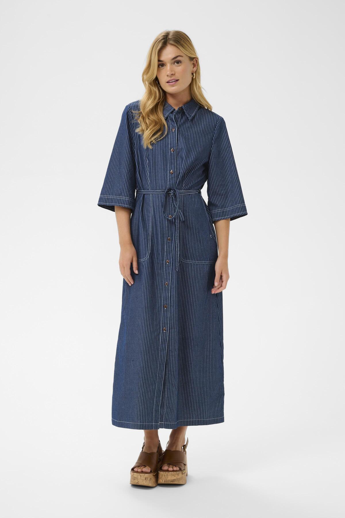 CRAgate Dress Rossland Pinstriped Denim - 10 - 10614819