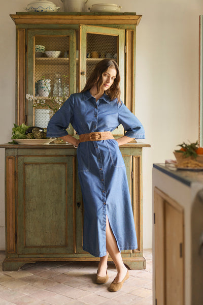 CRAgate Dress Rossland Pinstriped Denim - 10 - 10614819 Thumbnail