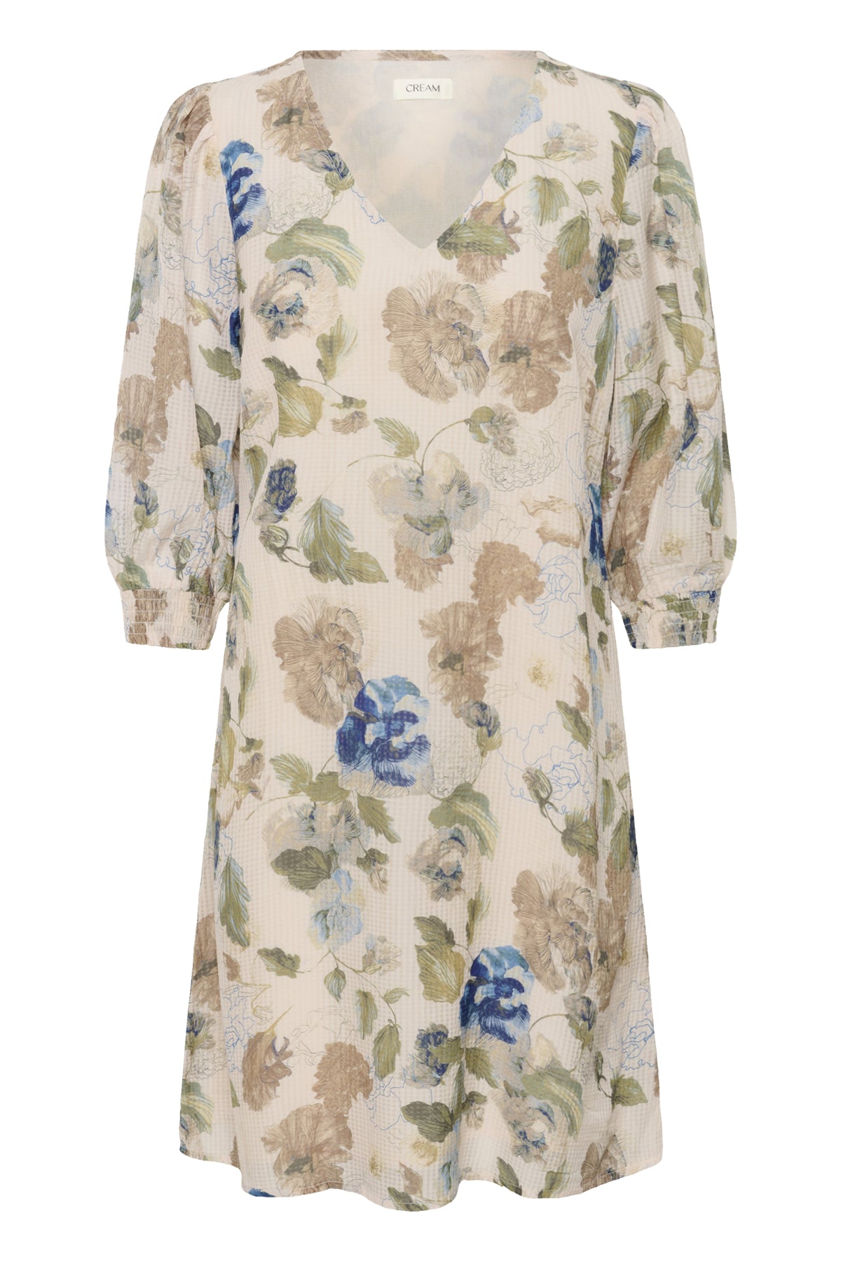 CRLucia Short Dress Hailey Print with Blue - 10951 - 10614829