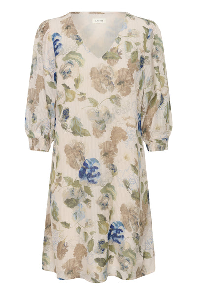 CRLucia Short Dress Hailey Print with Blue - 10951 - 10614829 Thumbnail