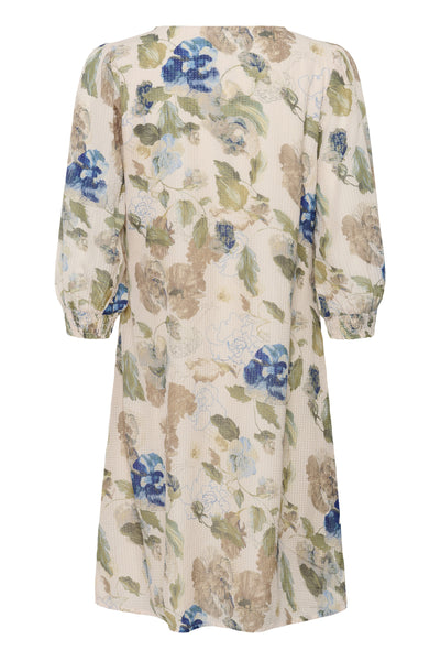 CRLucia Short Dress Hailey Print with Blue - 10951 - 10614829 Thumbnail