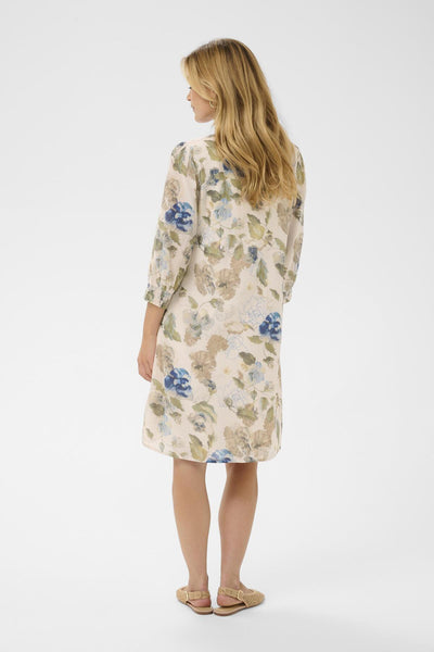 CRLucia Short Dress Hailey Print with Blue - 10951 - 10614829 Thumbnail
