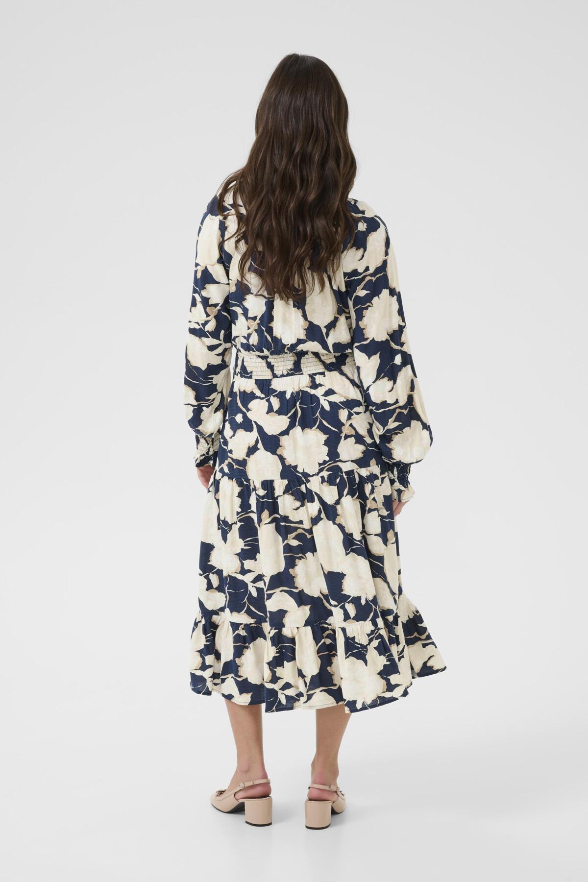 CRLucca Long Dress Navy Flower Print - 109028 - 10614834