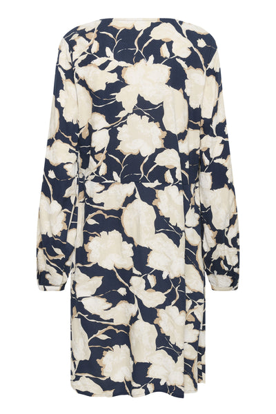 CRLucca Dress Navy Flower Print - 109028 - 10614837 Thumbnail