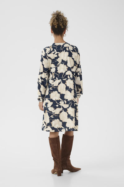 CRLucca Dress Navy Flower Print - 109028 - 10614837 Thumbnail