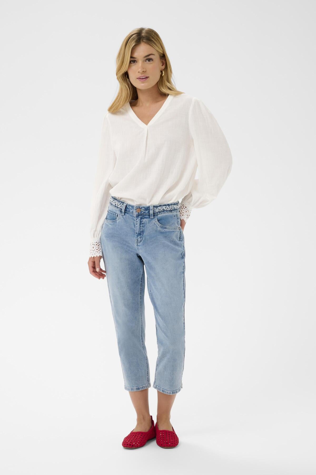 CRGrazie 3/4 Denim Brading - C Cambell Medium Blue Denim - 10 - 10614845