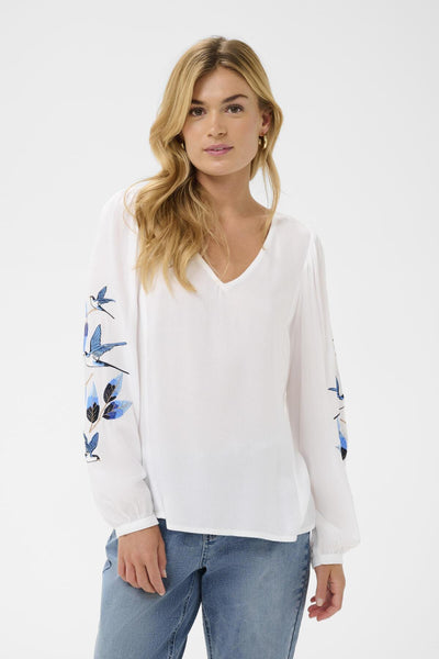 CRFloriza Blouse Snow White - 110602 - 10614853 Thumbnail