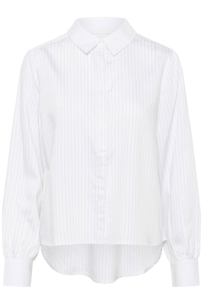 CRSilje Shirt White Blue Stripe - 109111 - 10614872 Thumbnail