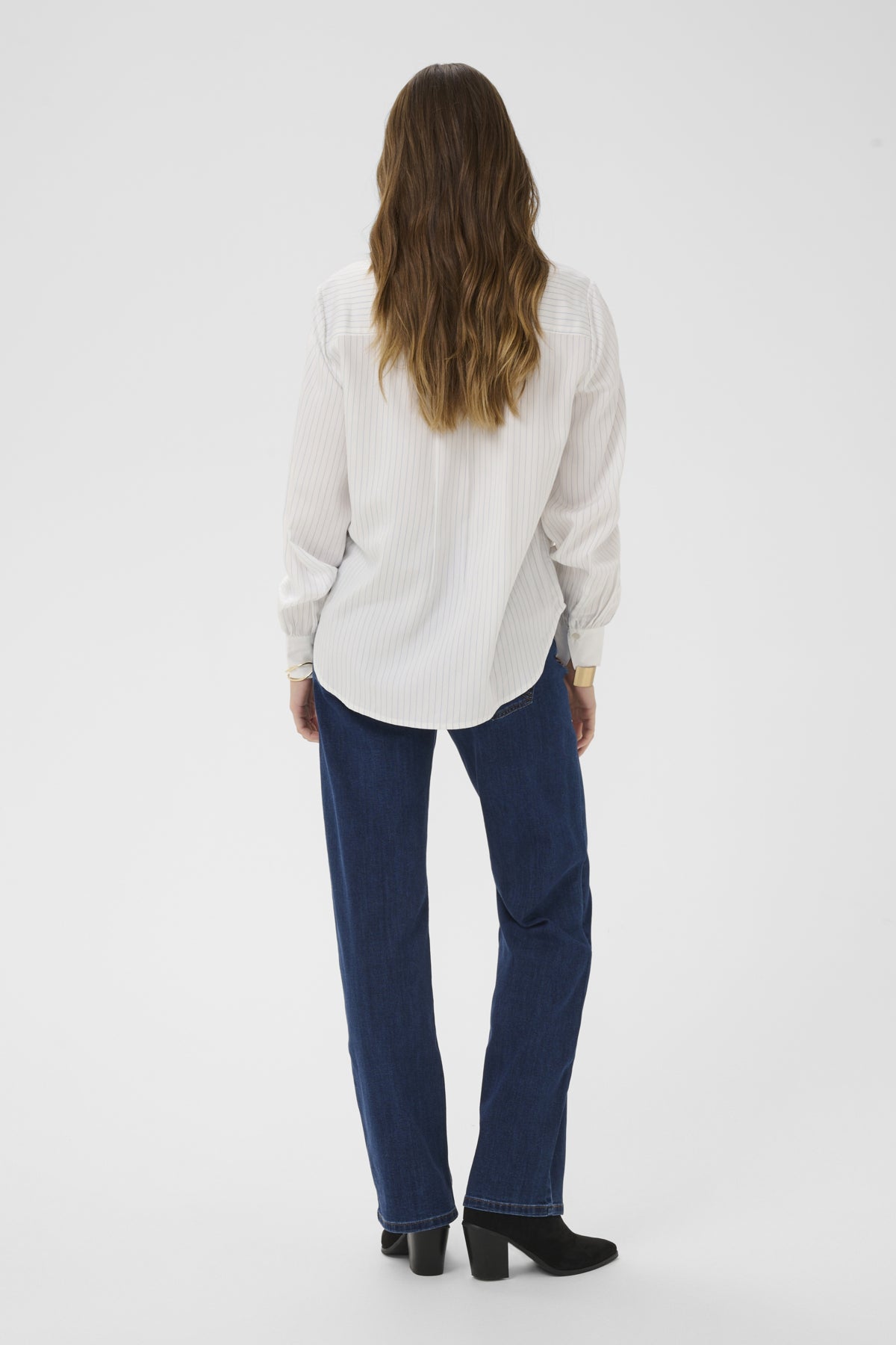 CRSilje Shirt White Blue Stripe - 109111 - 10614872