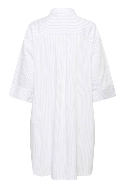 CRSilje Shirt Dress White Blue Stripe - 109111 - 10614873 Thumbnail