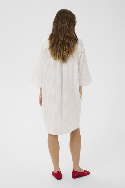 CRSilje Shirt Dress White Blue Stripe - 109111 - 10614873 Thumbnail
