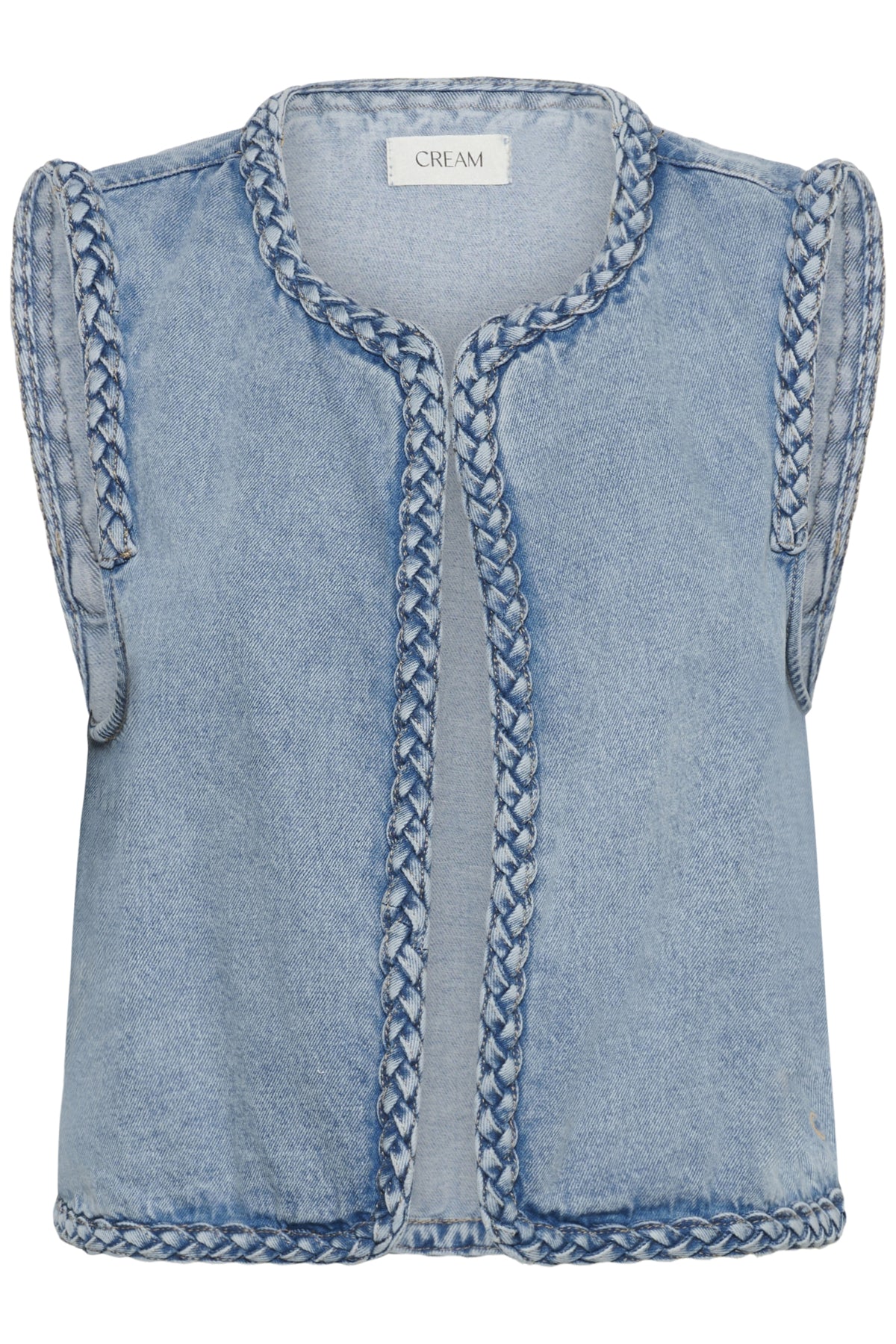 CRRina Waistcoat Duncan Medium Blue Denim - 109 - 10614877