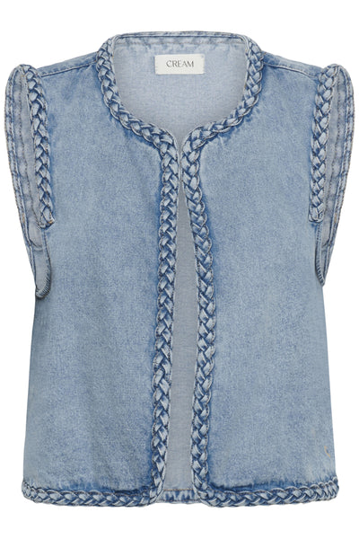 CRRina Waistcoat Duncan Medium Blue Denim - 109 - 10614877 Thumbnail