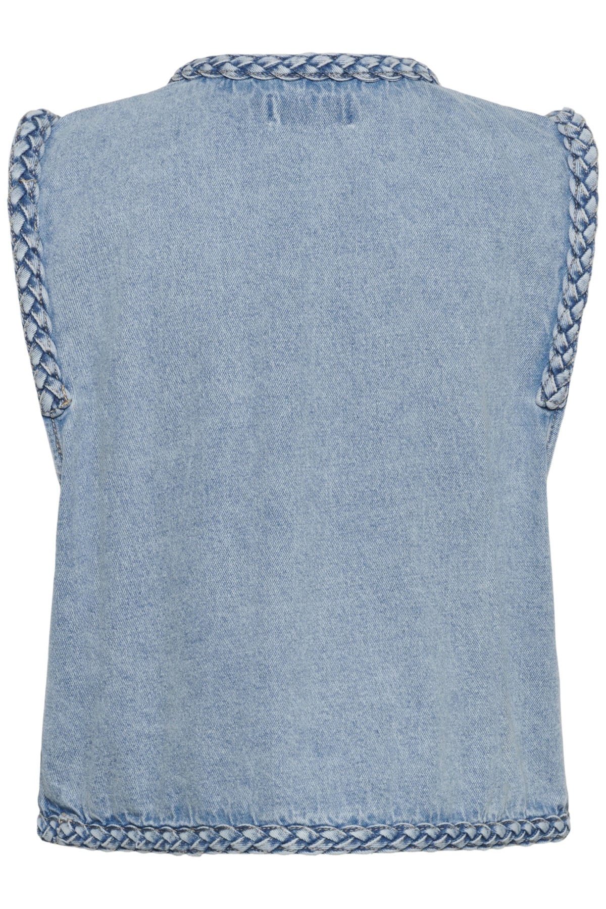 CRRina Waistcoat Duncan Medium Blue Denim - 109 - 10614877