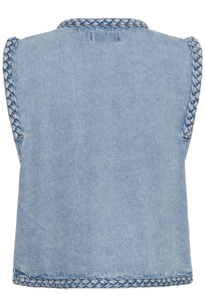 CRRina Waistcoat Duncan Medium Blue Denim - 109 - 10614877 Thumbnail